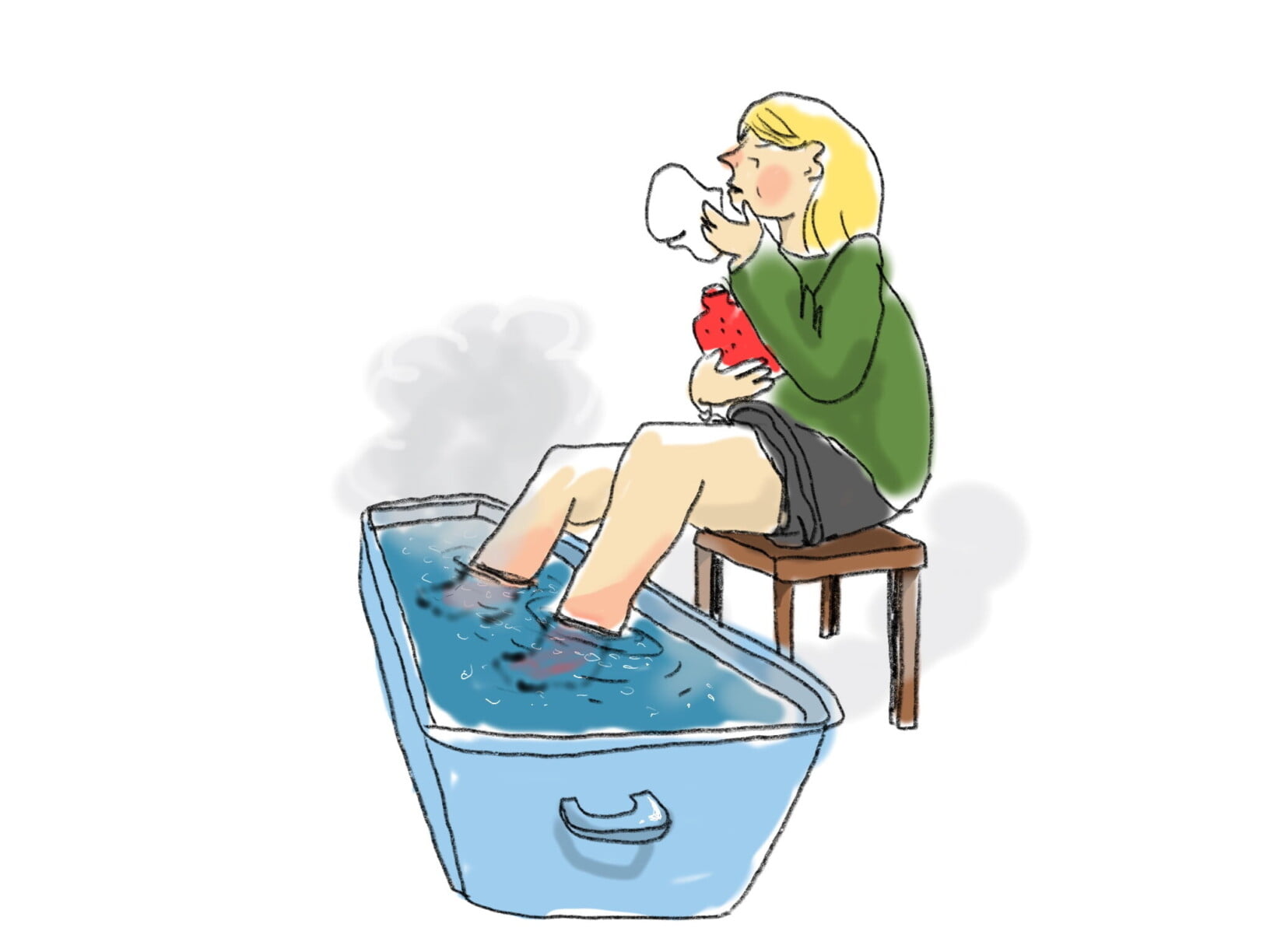 Das «Fuss-Dampfbad»