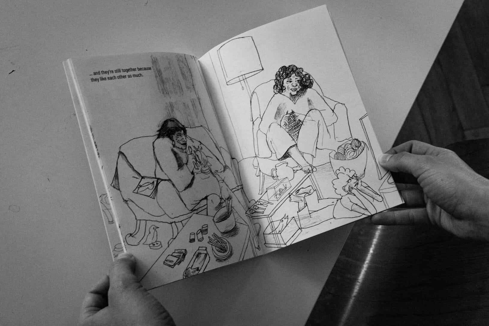 erste entwürfe - noch in schwarz weiss